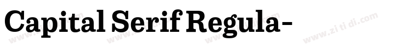 Capital Serif Regula字体转换 Capital Serif Regula字体转换